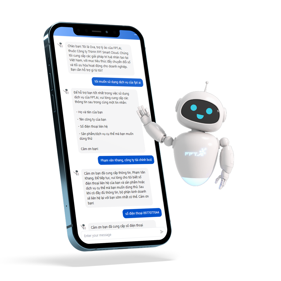 Giao diện AI Agent chốt đơn tự động